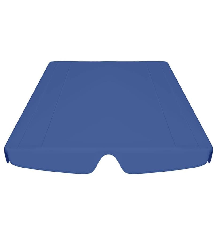 Ersatzdach für Hollywoodschaukel Blau 188/168x145/110 cm