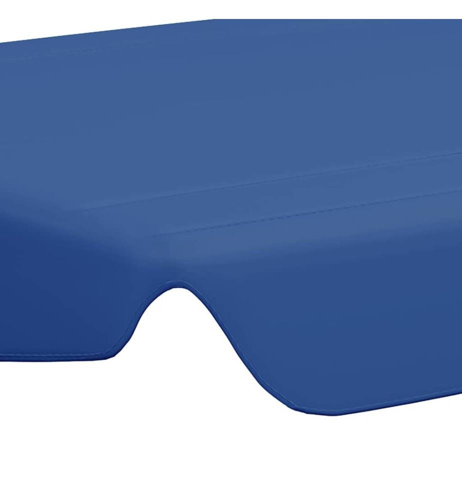 Ersatzdach für Hollywoodschaukel Blau 188/168x145/110 cm