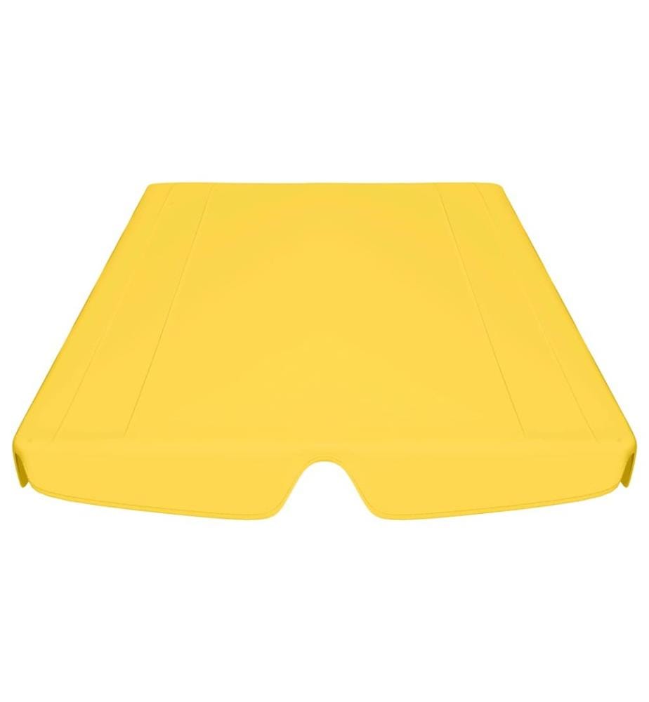 Ersatzdach für Hollywoodschaukel Gelb 188/168x145/110 cm