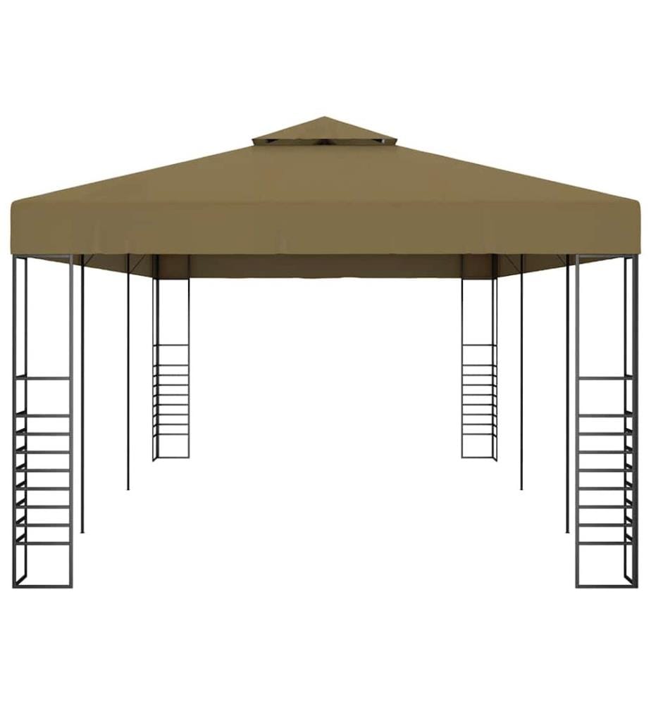 Gartenpavillon 6x3x2,7 m Taupe 180 g/m²