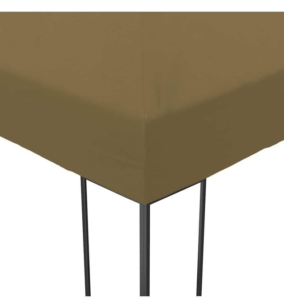 Gartenpavillon 6x3x2,7 m Taupe 180 g/m²