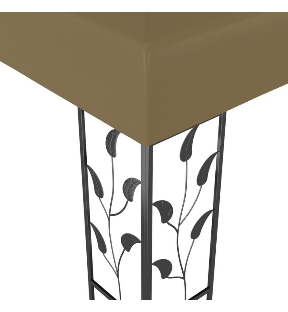 Pavillon 3x3 m Taupe 180 g/m²