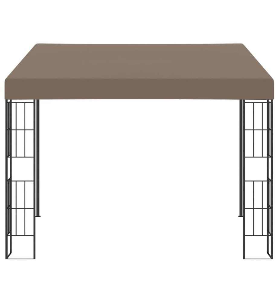 Wand-Pavillon 3x3 m Taupe Stoff