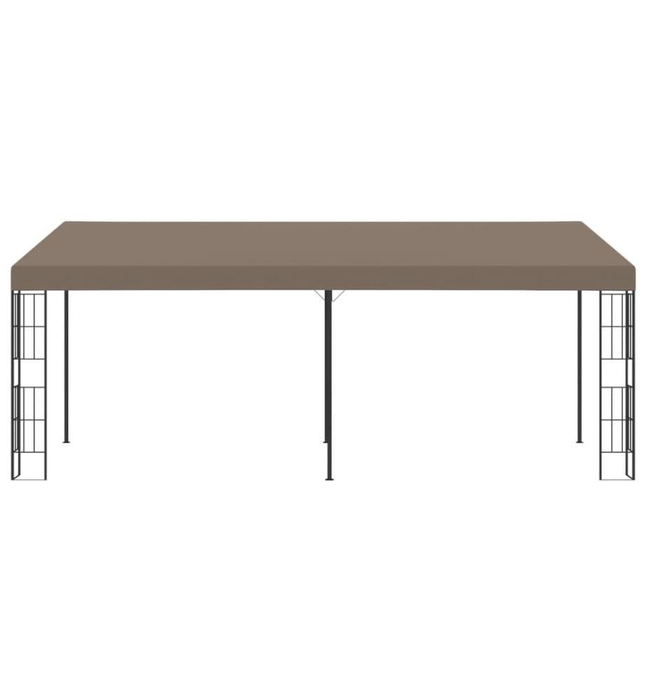Wand-Pavillon 6x3 m Taupe Stoff