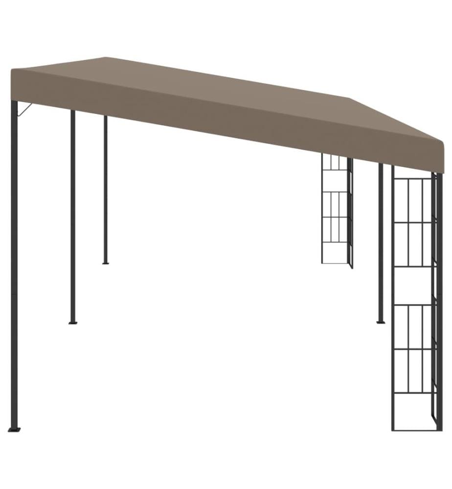 Wand-Pavillon 6x3 m Taupe Stoff