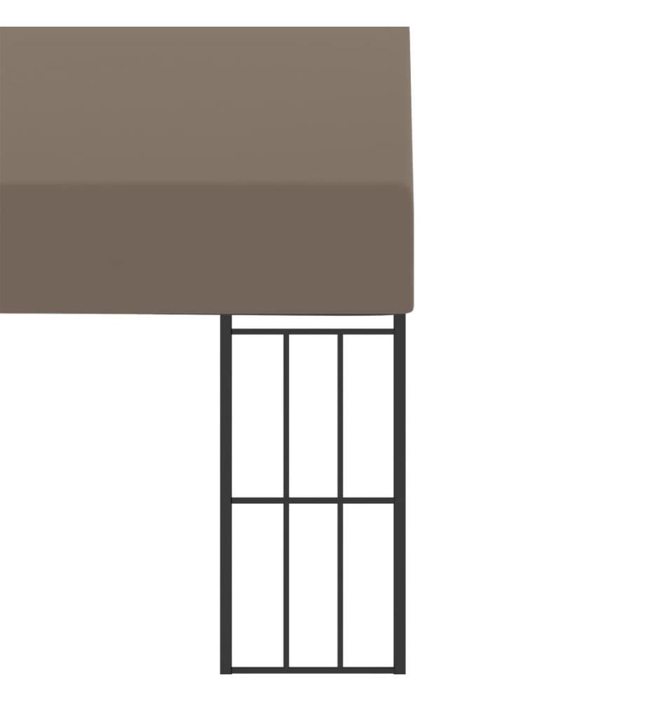 Wand-Pavillon 6x3 m Taupe Stoff