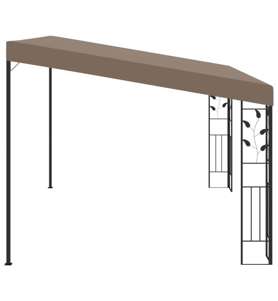 Wand-Pavillon 4x3x2,5 m Taupe