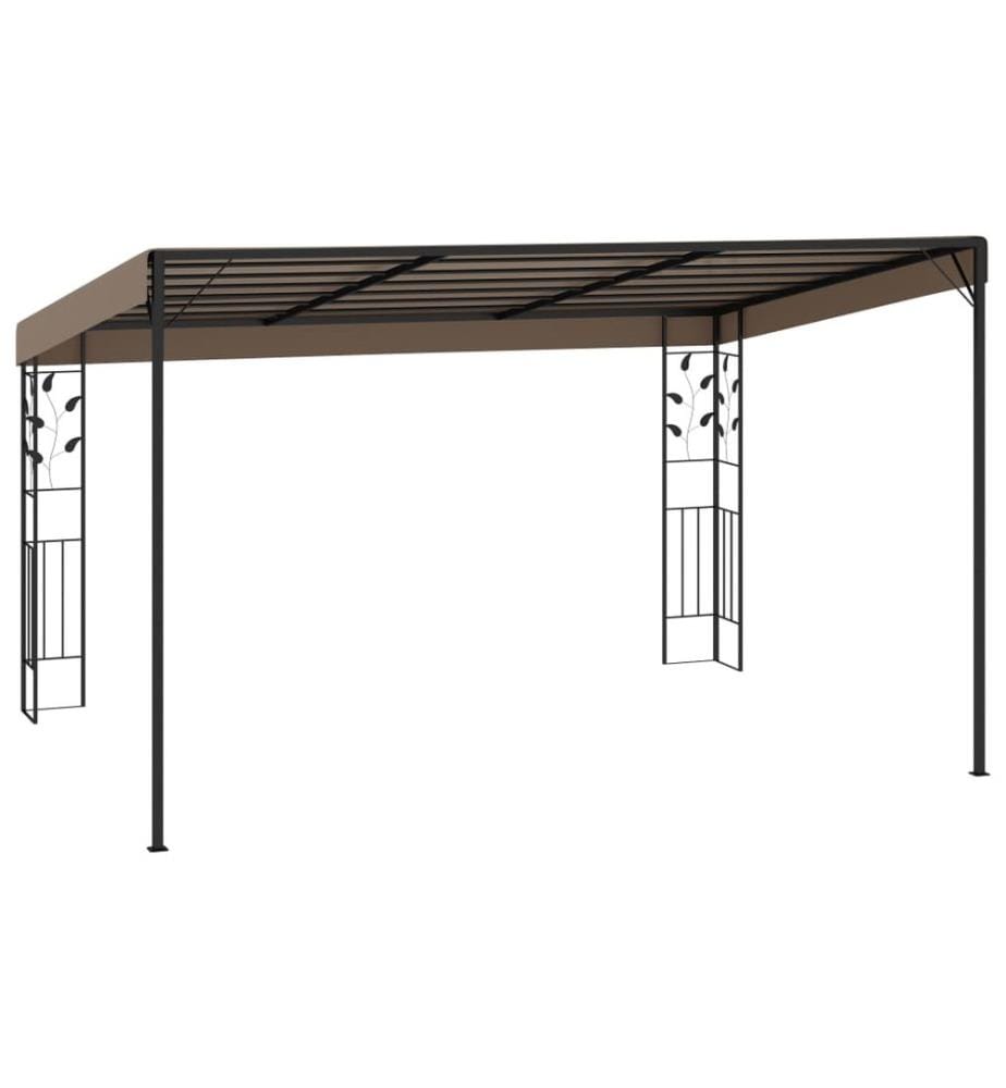 Wand-Pavillon 4x3x2,5 m Taupe