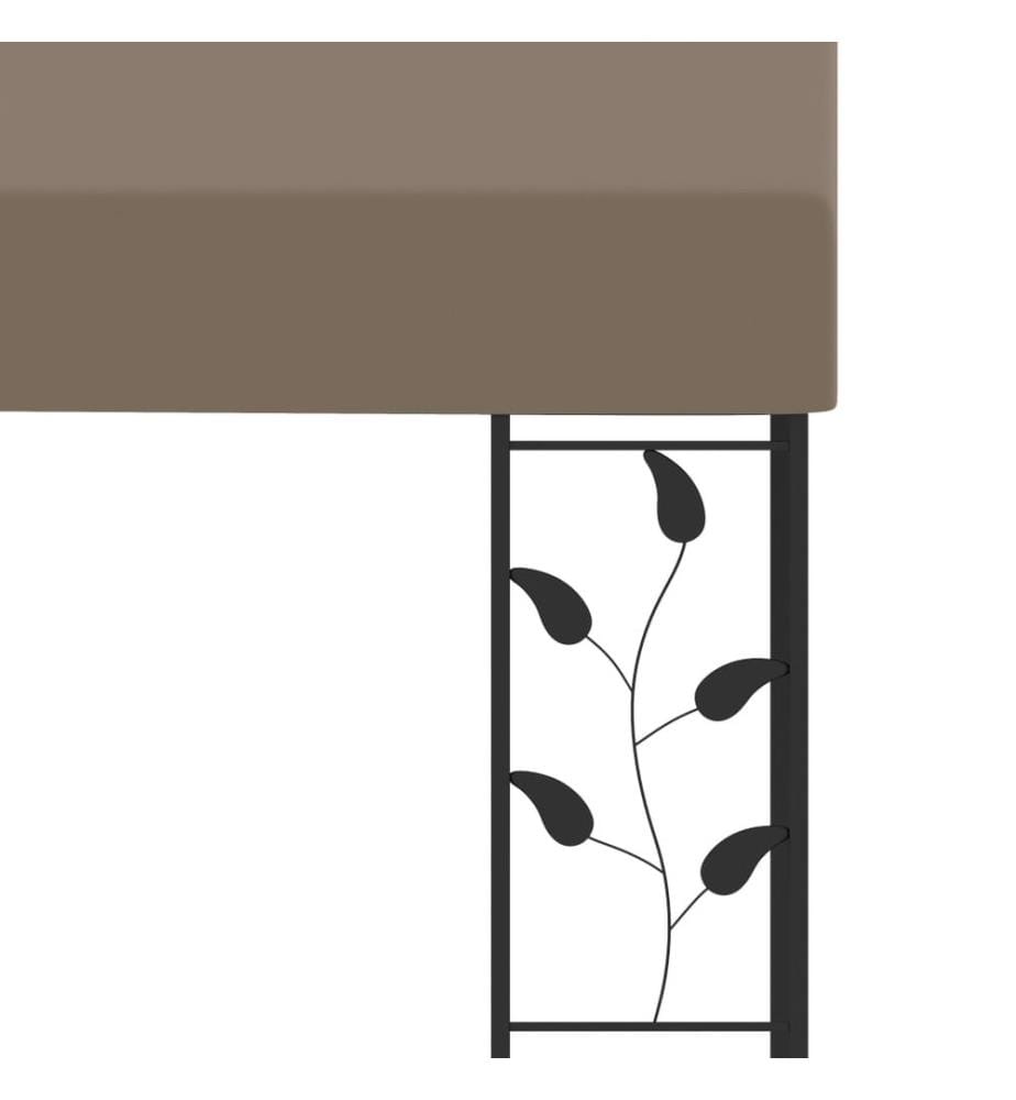 Wand-Pavillon 4x3x2,5 m Taupe