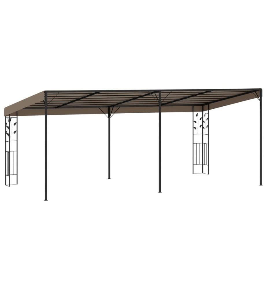 Wand-Pavillon 6x3x2,5 m Taupe