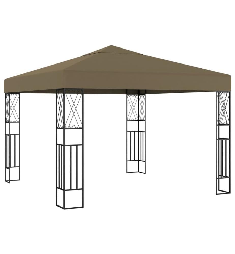 Pavillon 3x3 m Taupe Stoff
