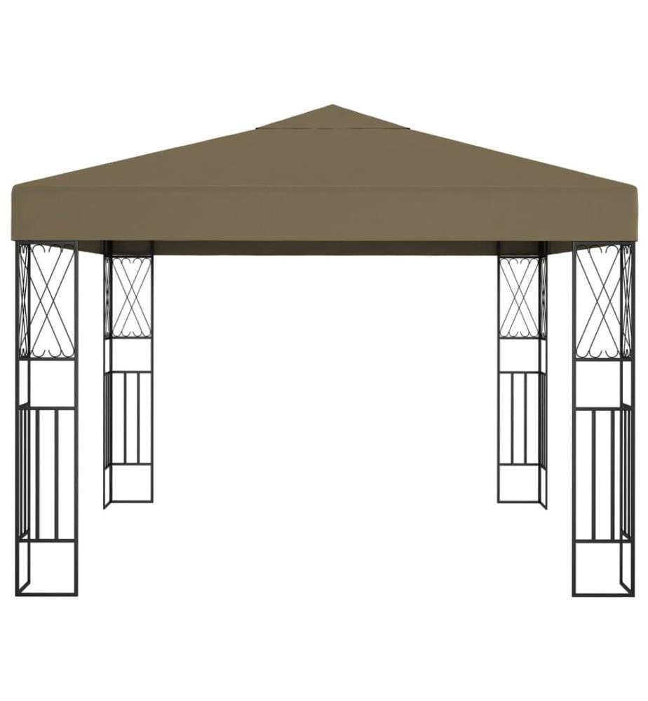 Pavillon 3x3 m Taupe Stoff