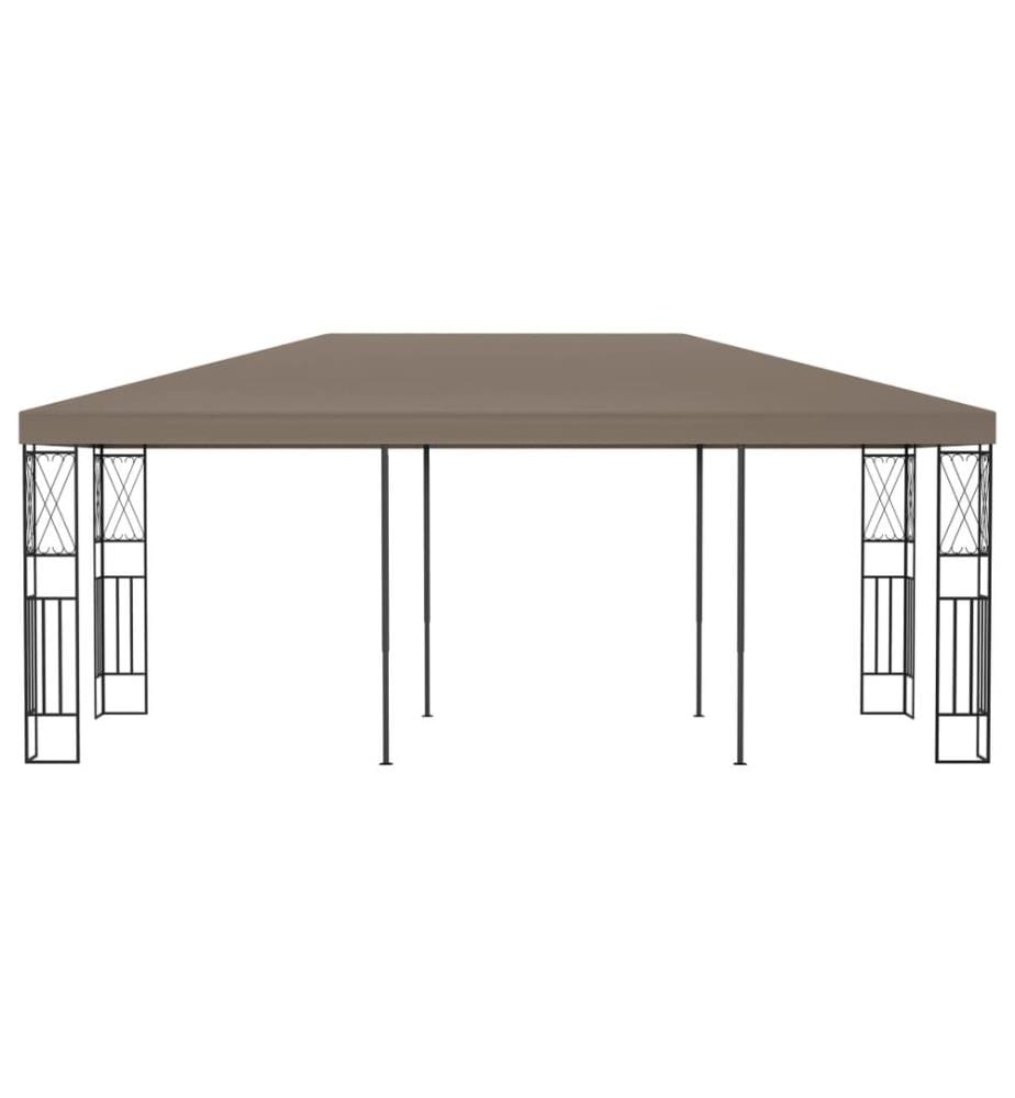 Pavillon 6x3 m Taupe Stoff
