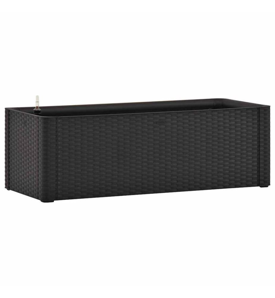Lit surélevé de jardin système arrosage Anthracite 100x43x33 cm