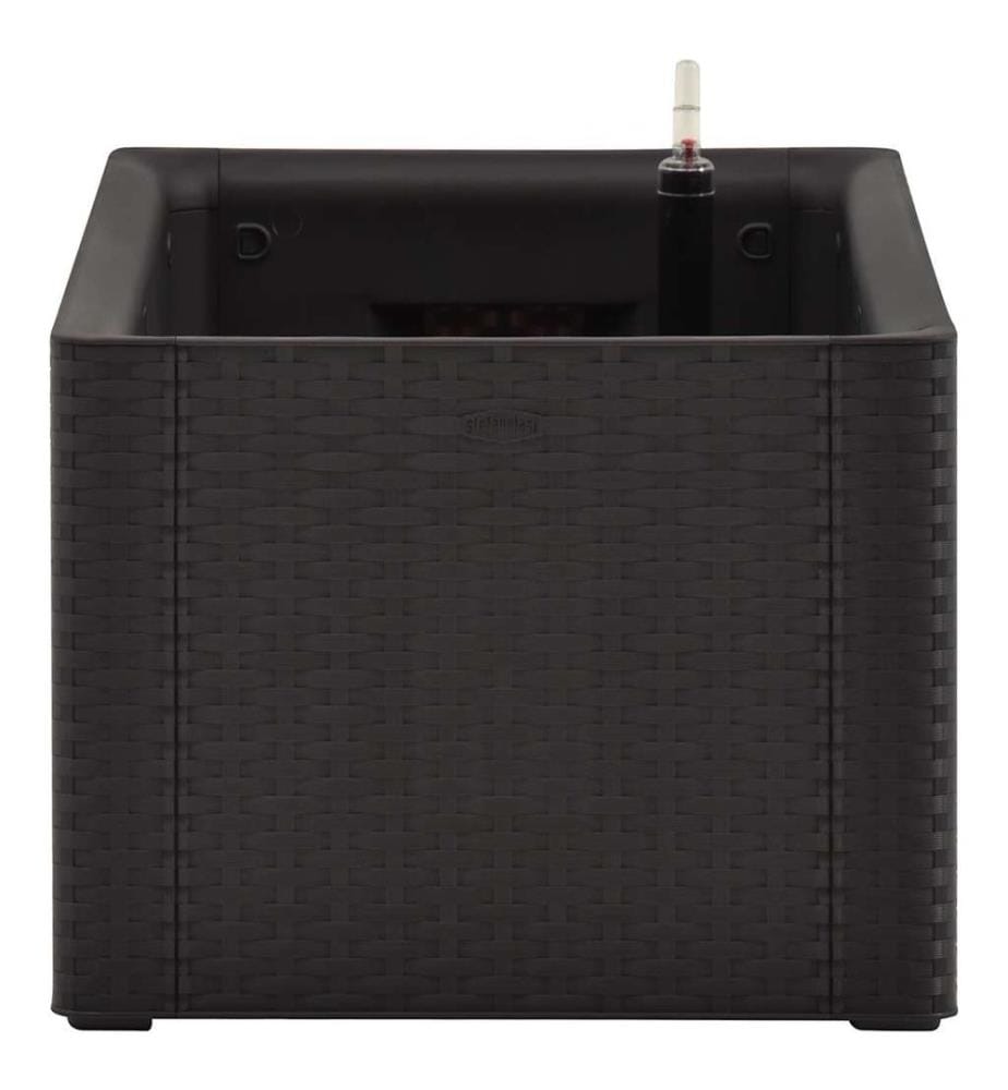 Lit surélevé de jardin système arrosage Anthracite 100x43x33 cm