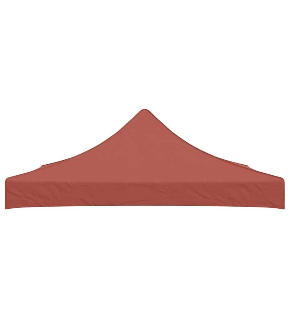 Partyzelt-Dach 3x3 m Terrakotta-Rot 270 g/m²