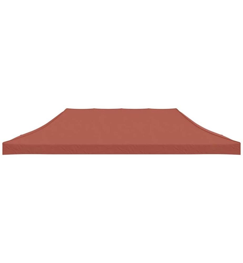 Partyzelt-Dach 6x3 m Terrakotta-Rot 270 g/m²