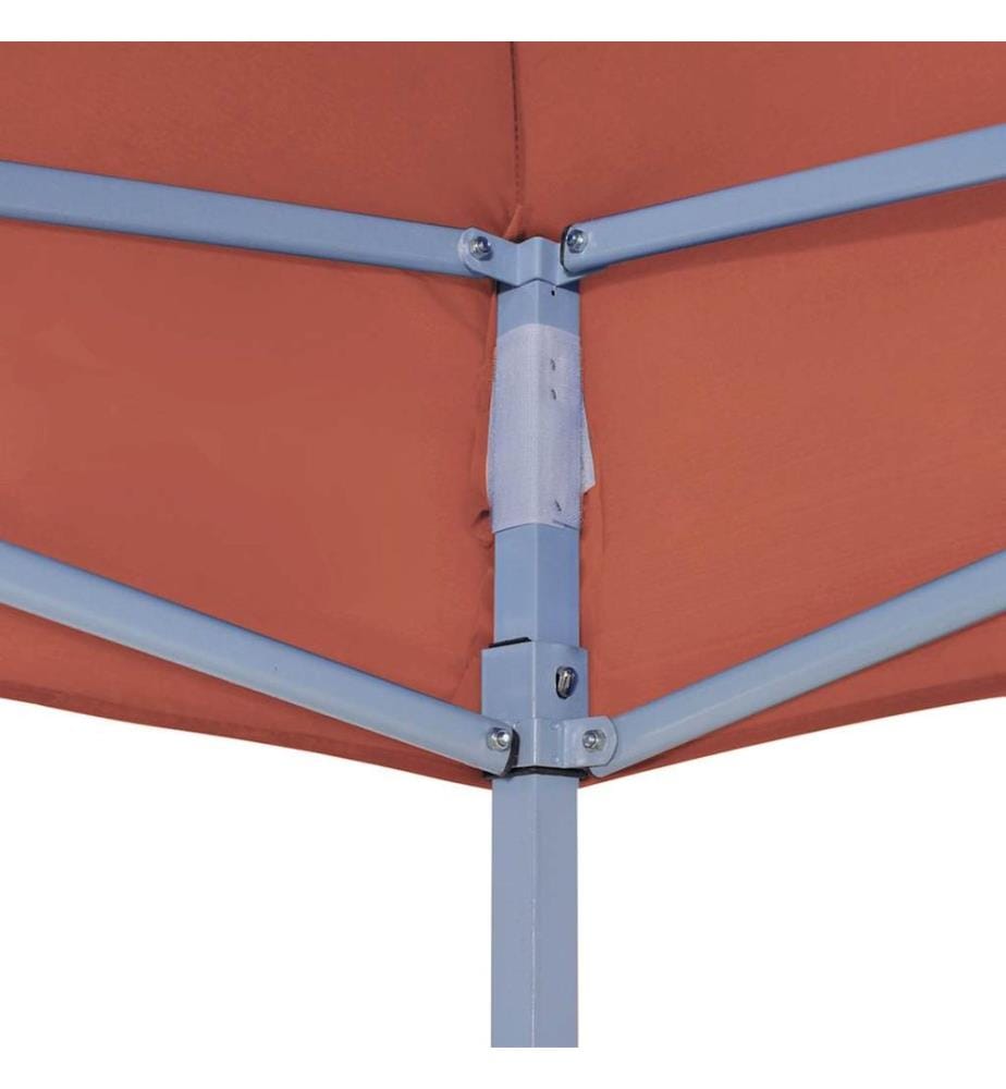 Partyzelt-Dach 6x3 m Terrakotta-Rot 270 g/m²