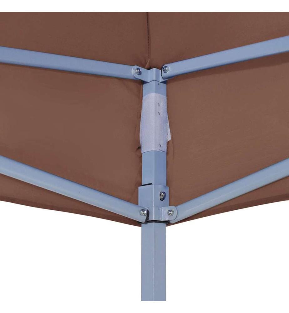 Partyzelt-Dach 2x2 m Braun 270 g/m²