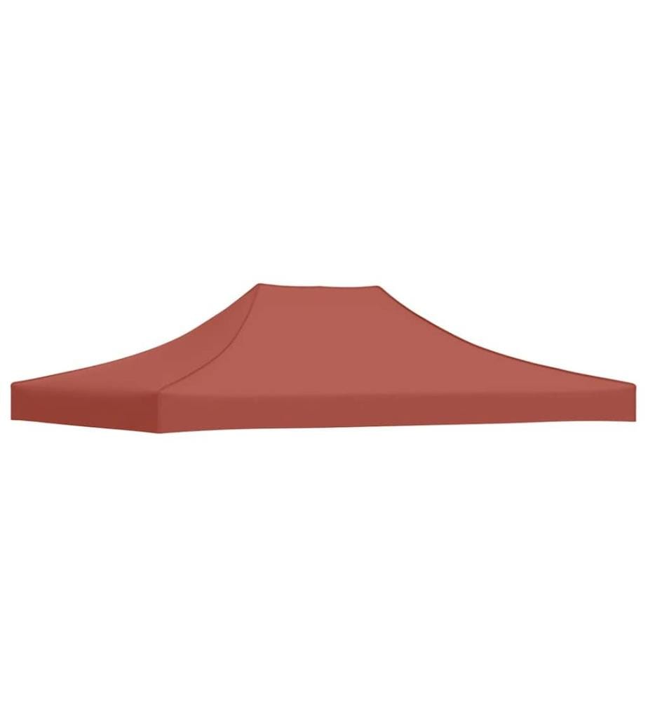 Partyzelt-Dach 4x3 m Terrakotta-Rot 270 g/m²