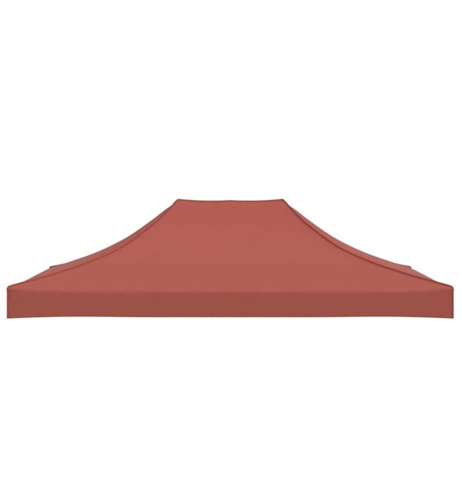 Partyzelt-Dach 4x3 m Terrakotta-Rot 270 g/m²