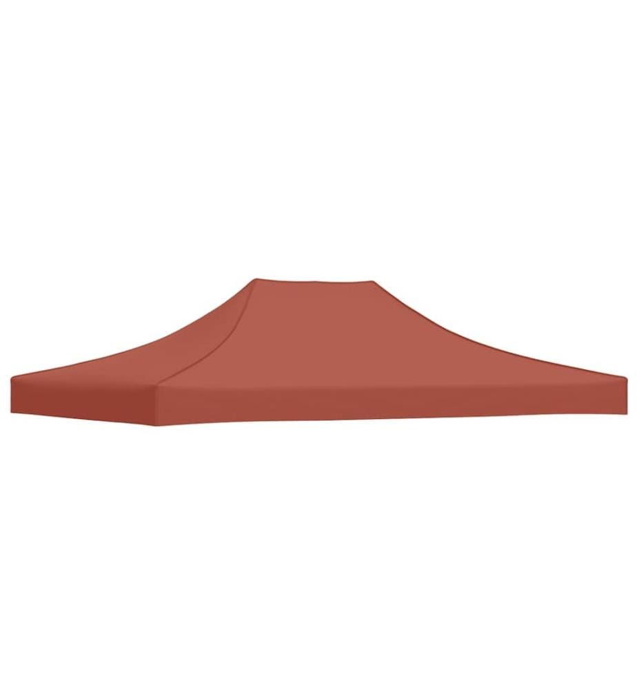 Partyzelt-Dach 4x3 m Terrakotta-Rot 270 g/m²