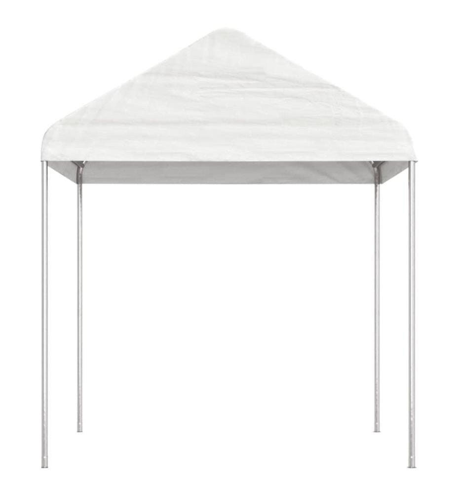 Pavillon mit Dach Weiss 13,38x2,28x2,69 m Polyethylen