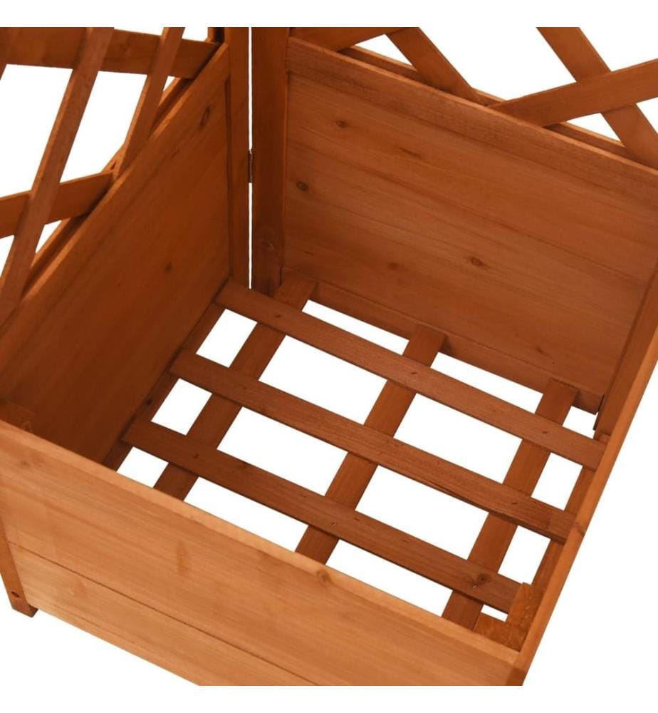 Jardinière d'angle en treillis 40x40x150cm Bois de sapin massif