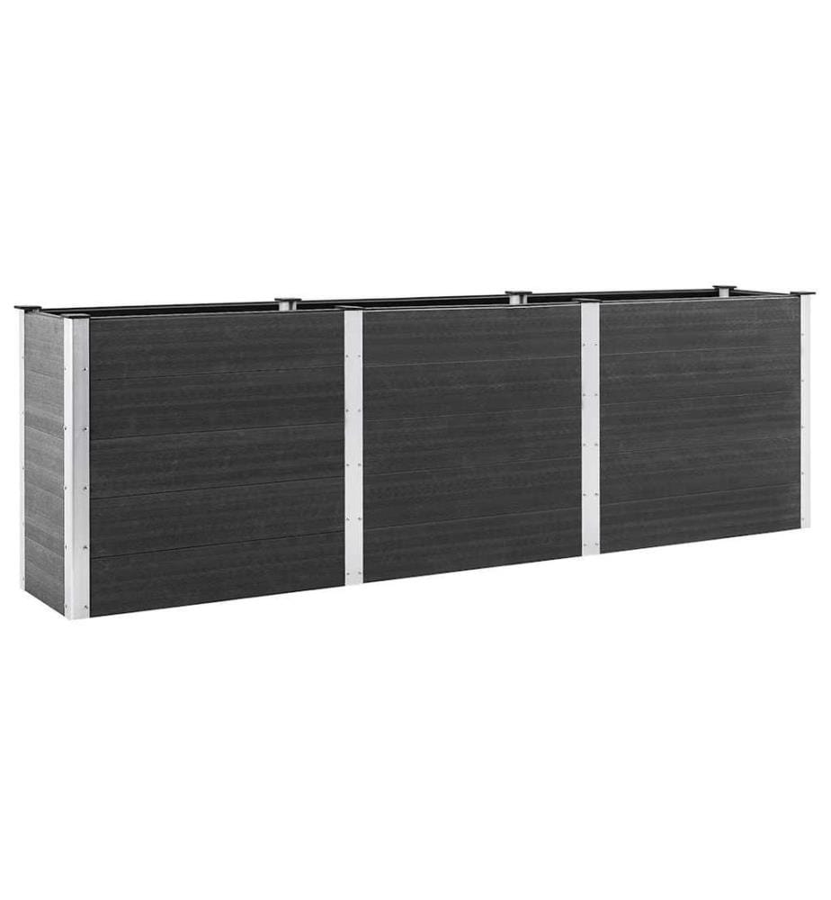 Hochbeet Grau 300x50x91 cm WPC