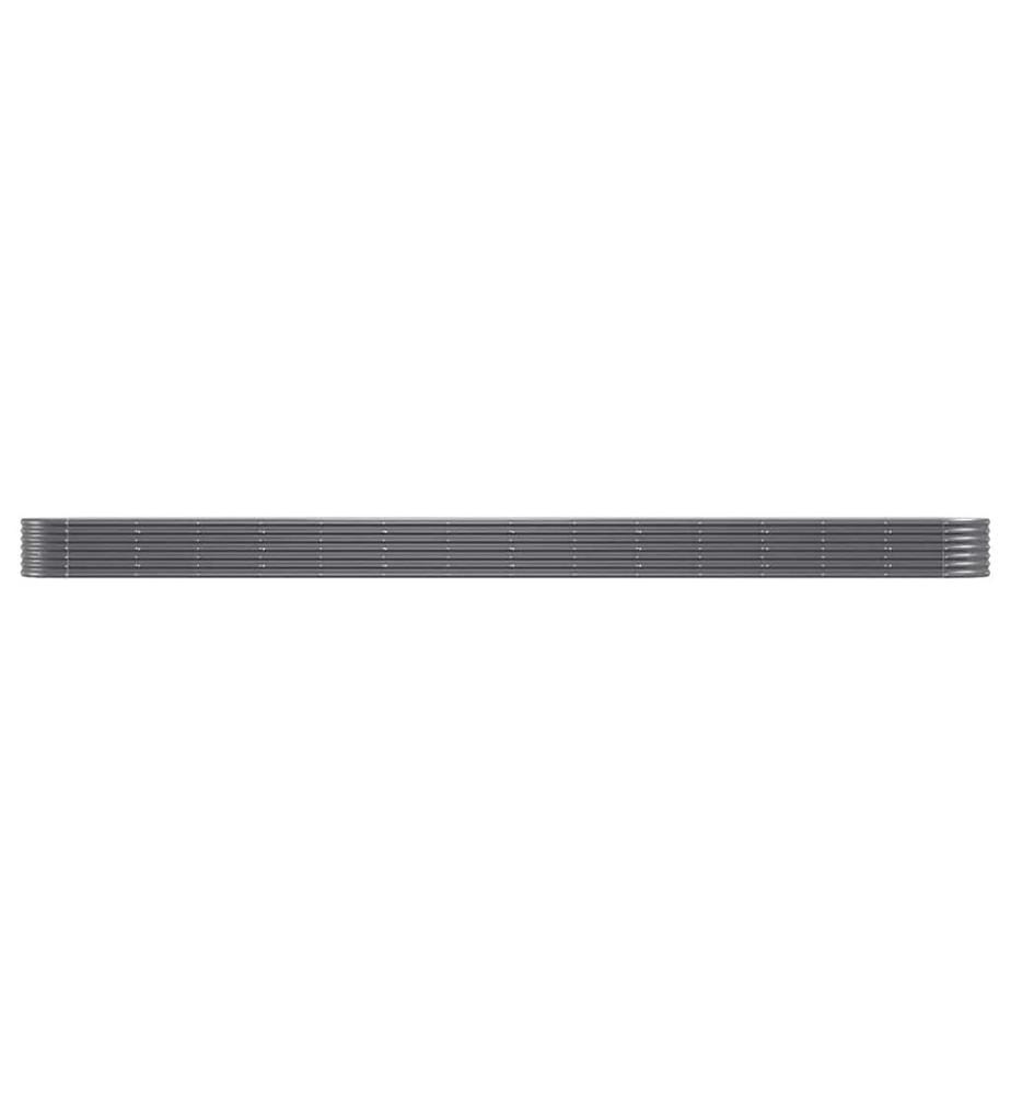 Lit surélevé de jardin Acier galvanisé Anthracite
