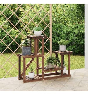 Support à fleurs 90x25x73,5 cm bois massif de sapin