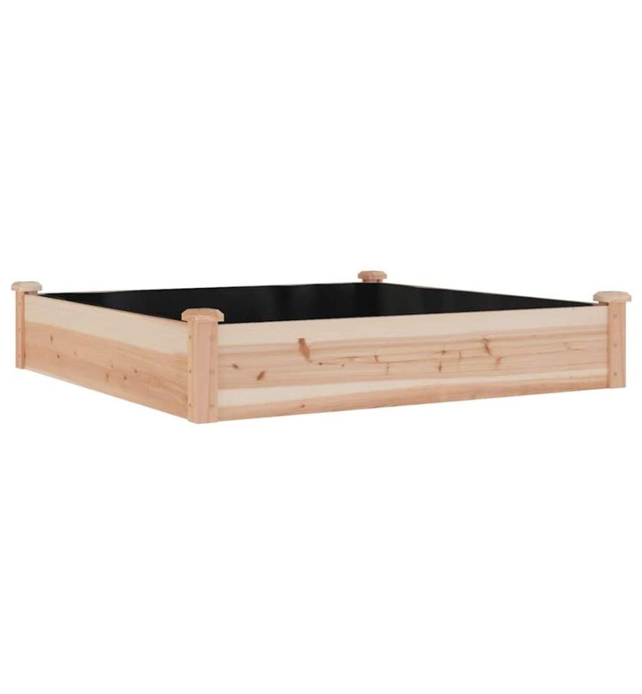 Hochbeet mit Einsatz 120x120x25 cm Massivholz Tanne
