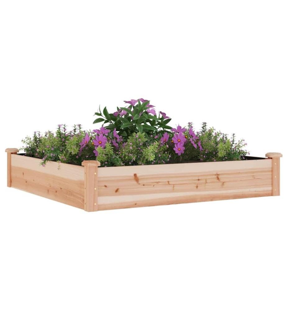 Hochbeet mit Einsatz 120x120x25 cm Massivholz Tanne