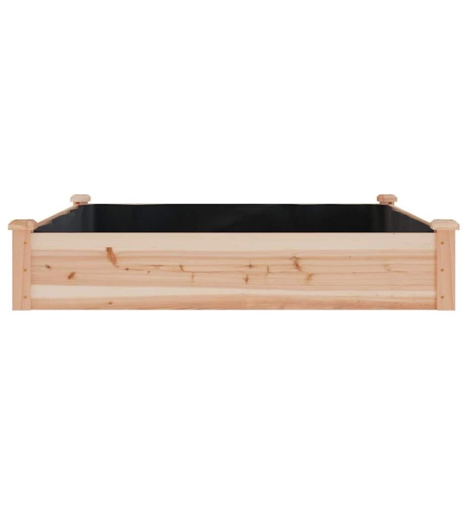 Hochbeet mit Einsatz 120x120x25 cm Massivholz Tanne