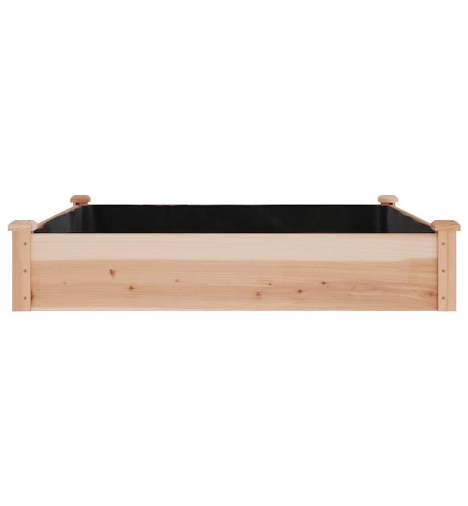Hochbeet mit Einsatz 120x120x25 cm Massivholz Tanne