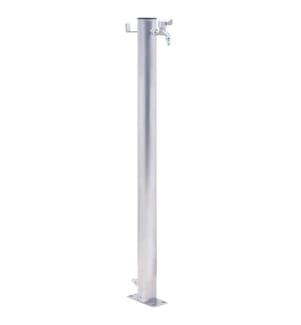 Wassersäule für den Garten 80 cm Edelstahl Rund