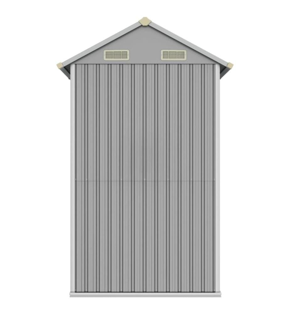 Gartenhaus Hellgrau 192x152,5x237 cm Verzinkter Stahl