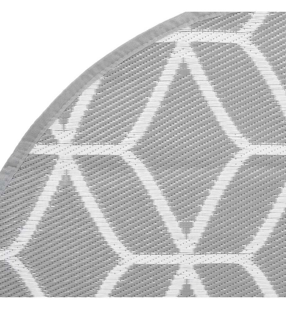 Outdoor-Teppich ARAKIL Grau Ø120 cm PP
