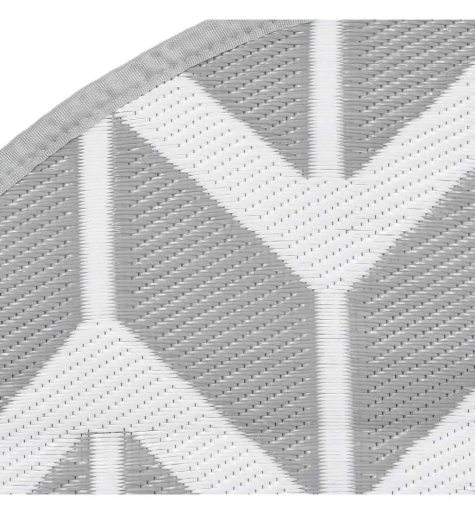 Outdoor-Teppich ARAKIL Grau Ø120 cm PP