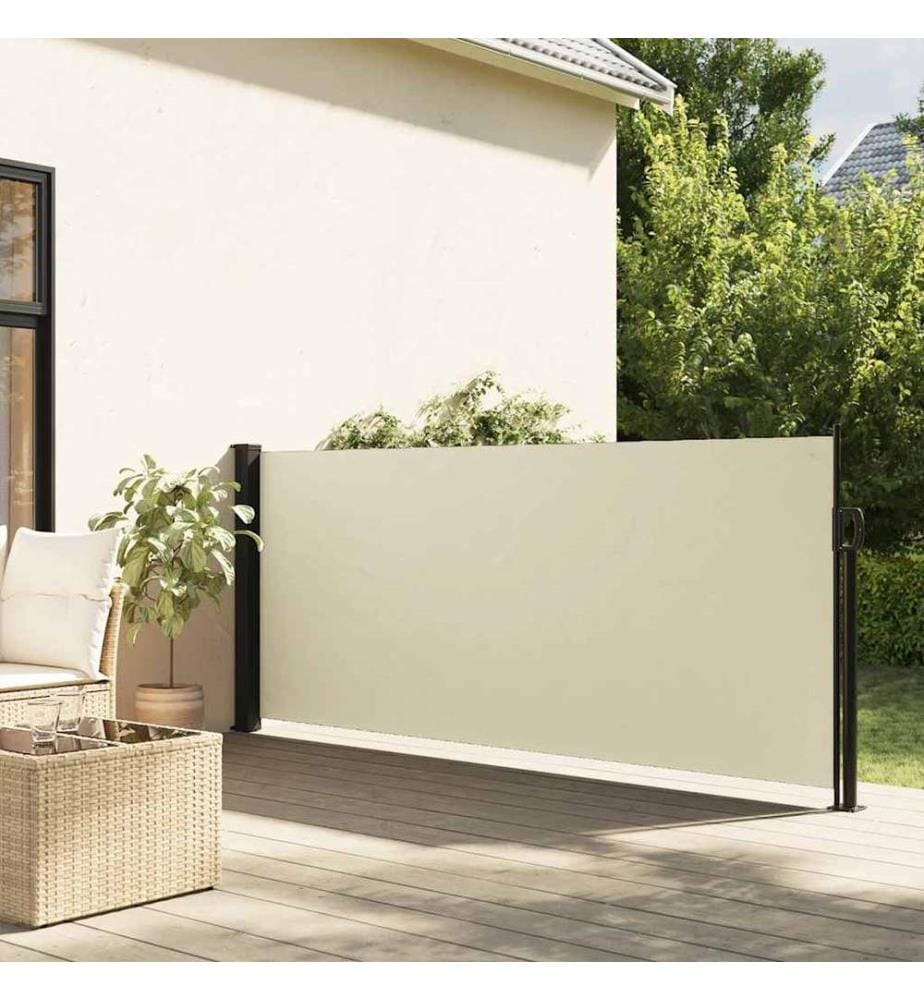 Seitenmarkise Ausziehbar Creme 100x500 cm