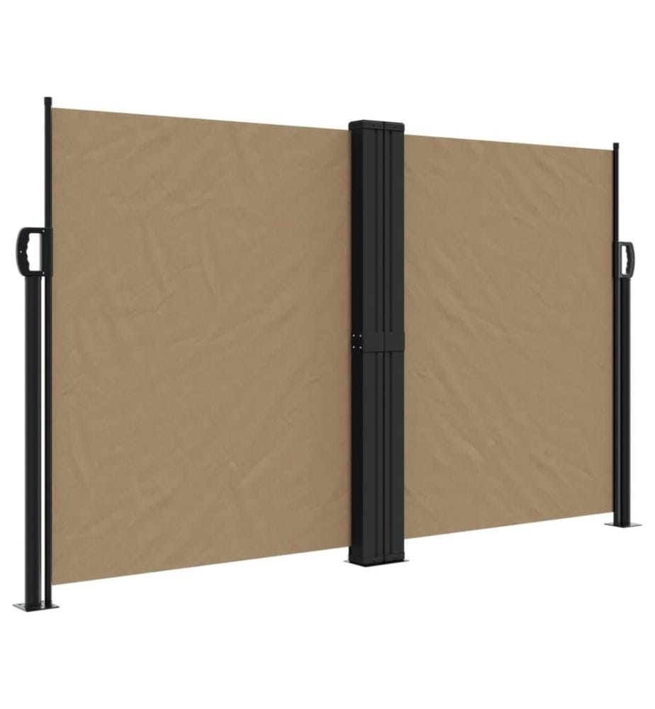 Seitenmarkise Ausziehbar Taupe 140x600 cm