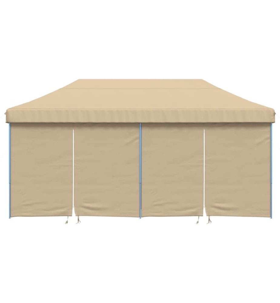 Partyzelt Faltbar Pop-Up mit 4 Seitenteilen Beige