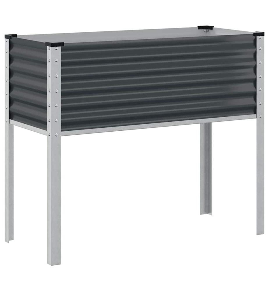 Jardinière de jardin Anthracite 100x45x90 cm Acier