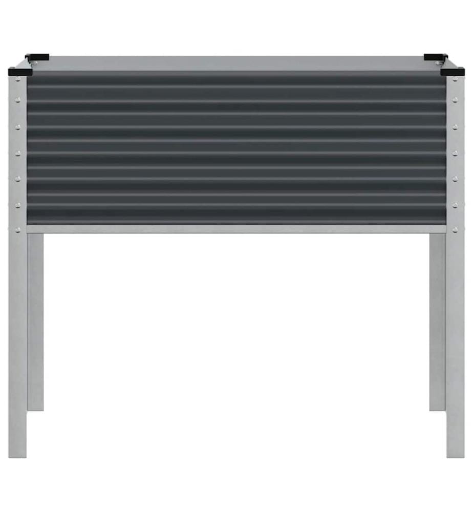 Jardinière de jardin Anthracite 100x45x90 cm Acier