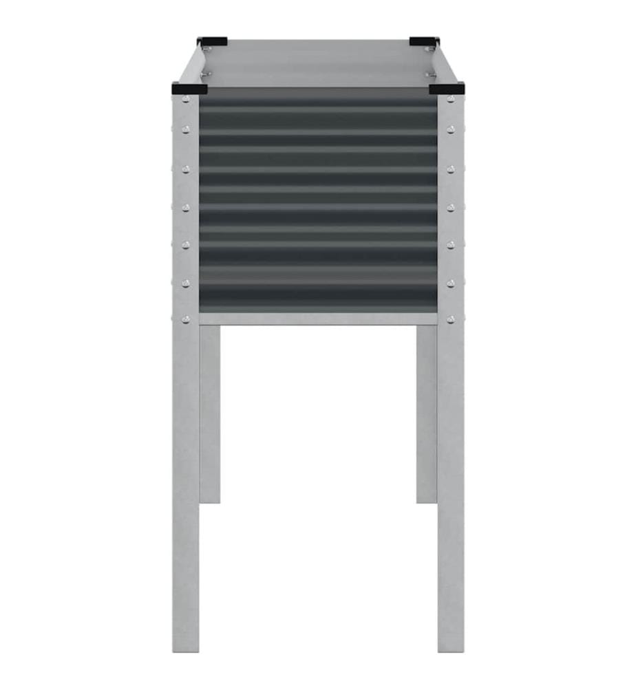 Jardinière de jardin Anthracite 100x45x90 cm Acier