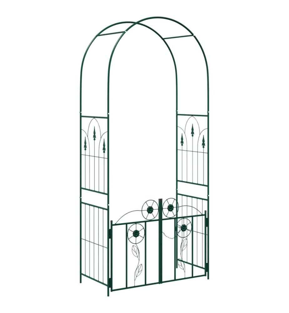 Arche de jardin avec verrouillage Vert 102 x 50 x 218 cm