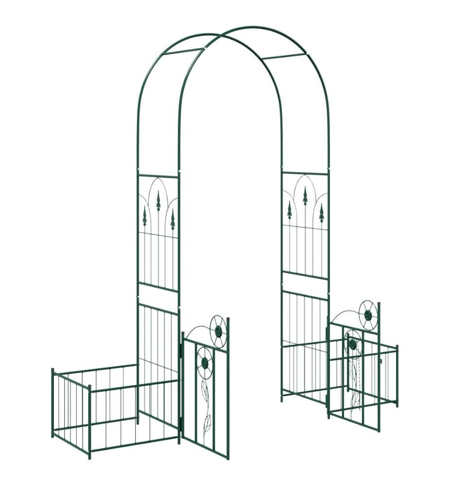 Gartenbogen mit Schloss Grün 203 x 50 x 218 cm