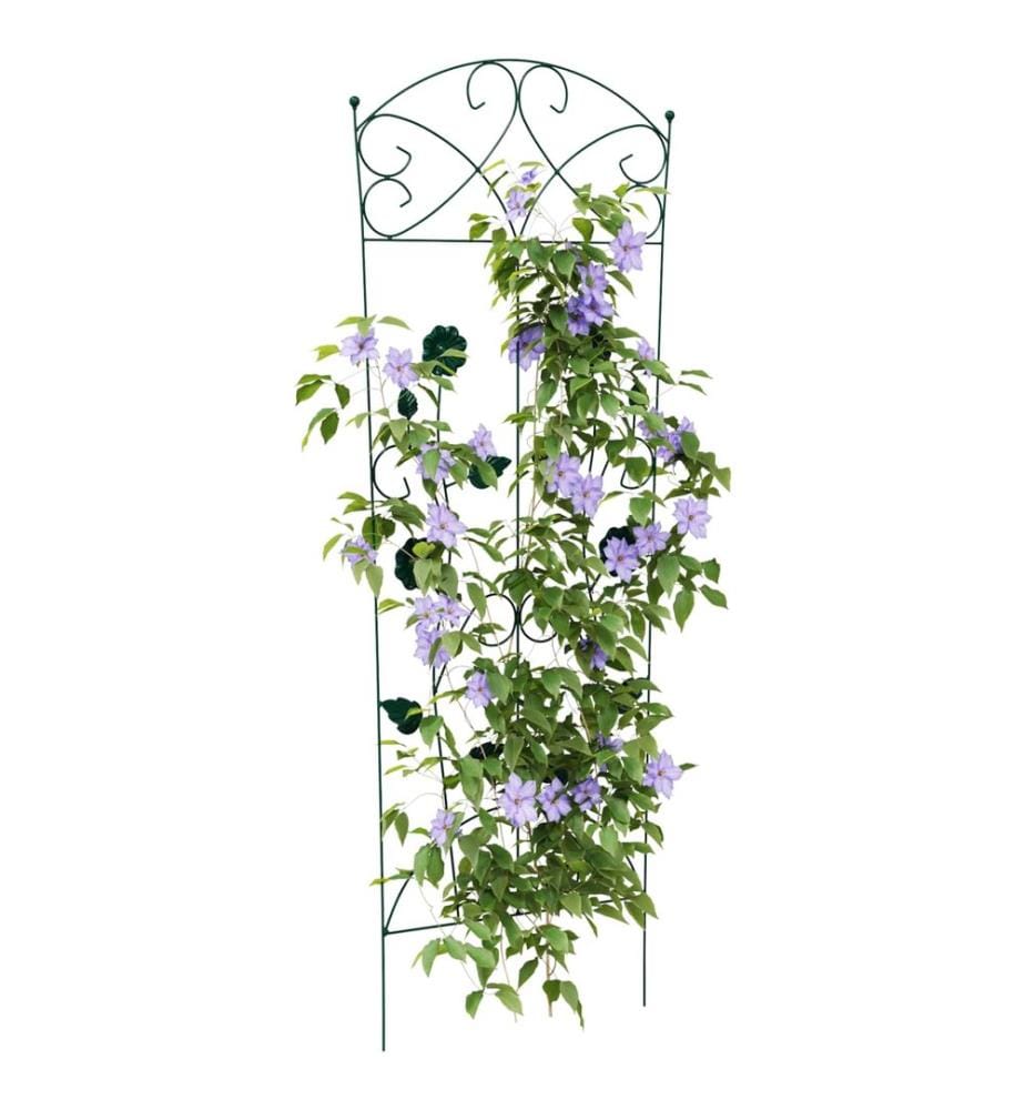Clôture de jardin 3 pcs Vert 110,5 x 42,5 cm Acier
