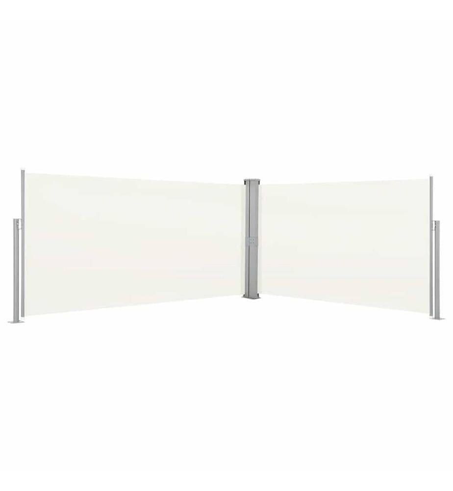 Ausziehbare Seitenmarkise 160x600 cm Creme