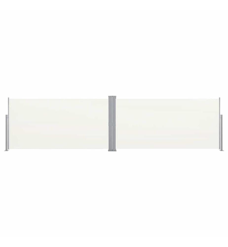 Ausziehbare Seitenmarkise 160x600 cm Creme